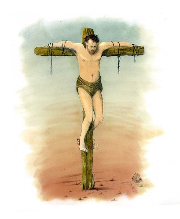 Crucifixion . Flame TV . 'Digging for Jesus' 2005